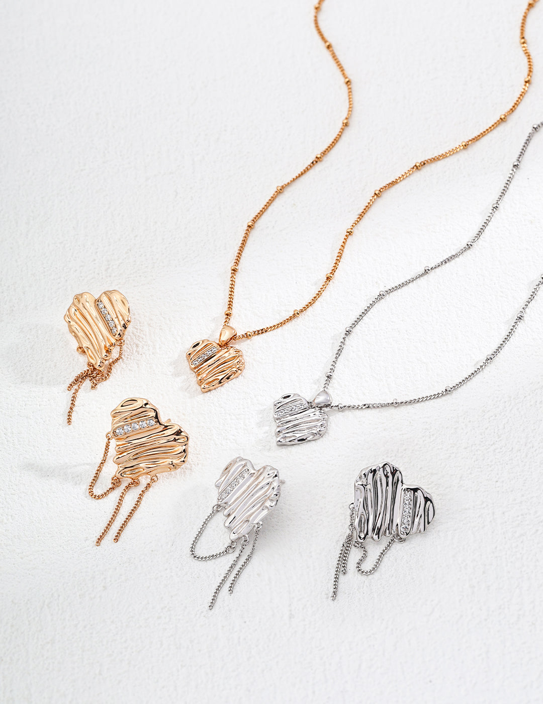 Éclat d’Océan - Tidal Heart Earrings