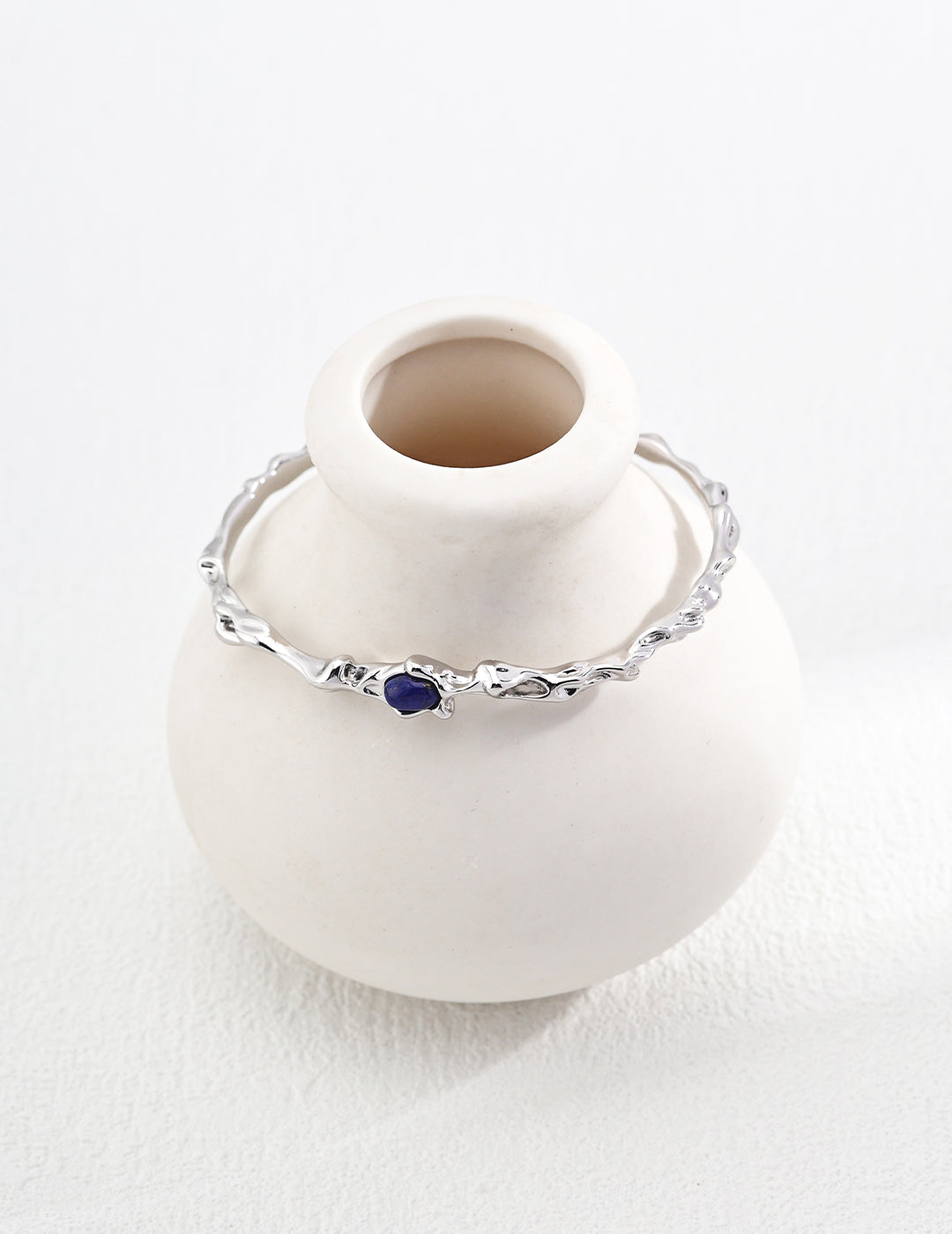 Ripple Gemstone Cuff Bracelet