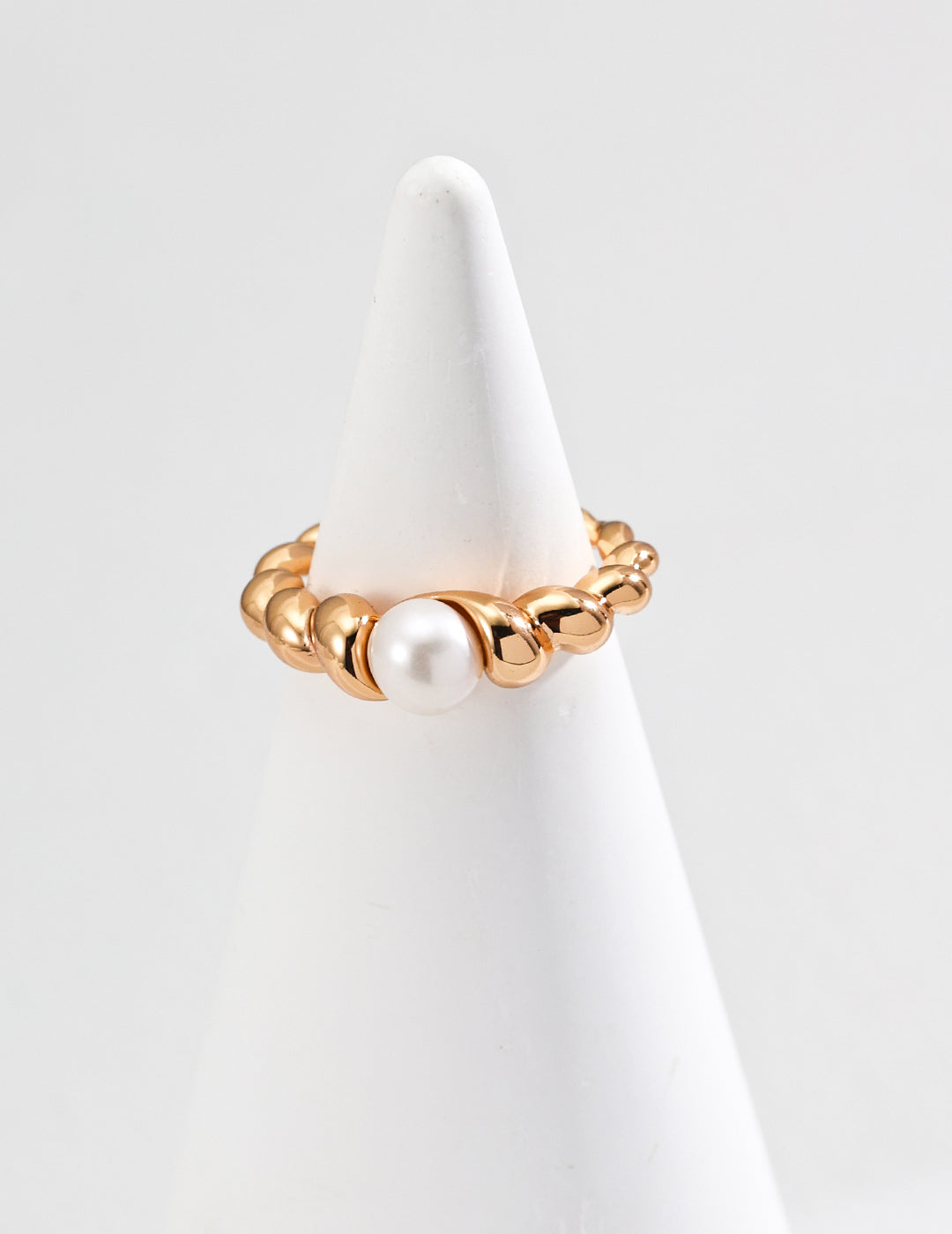 Lustrous Weave Pearl Ring