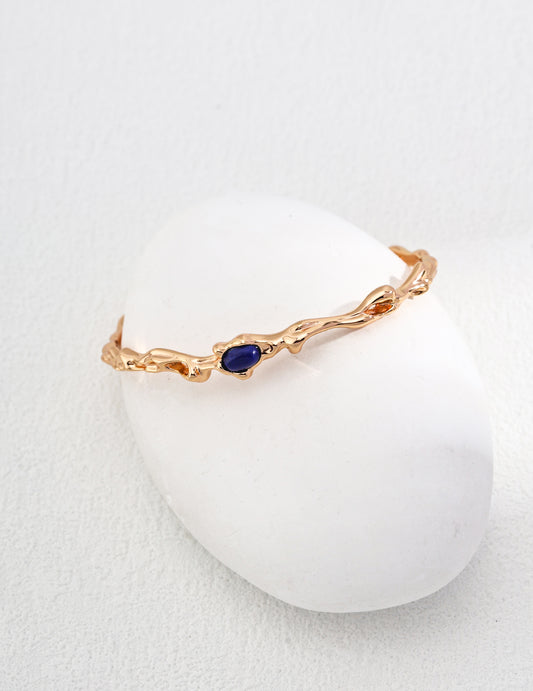 Ripple Gemstone Cuff Bracelet