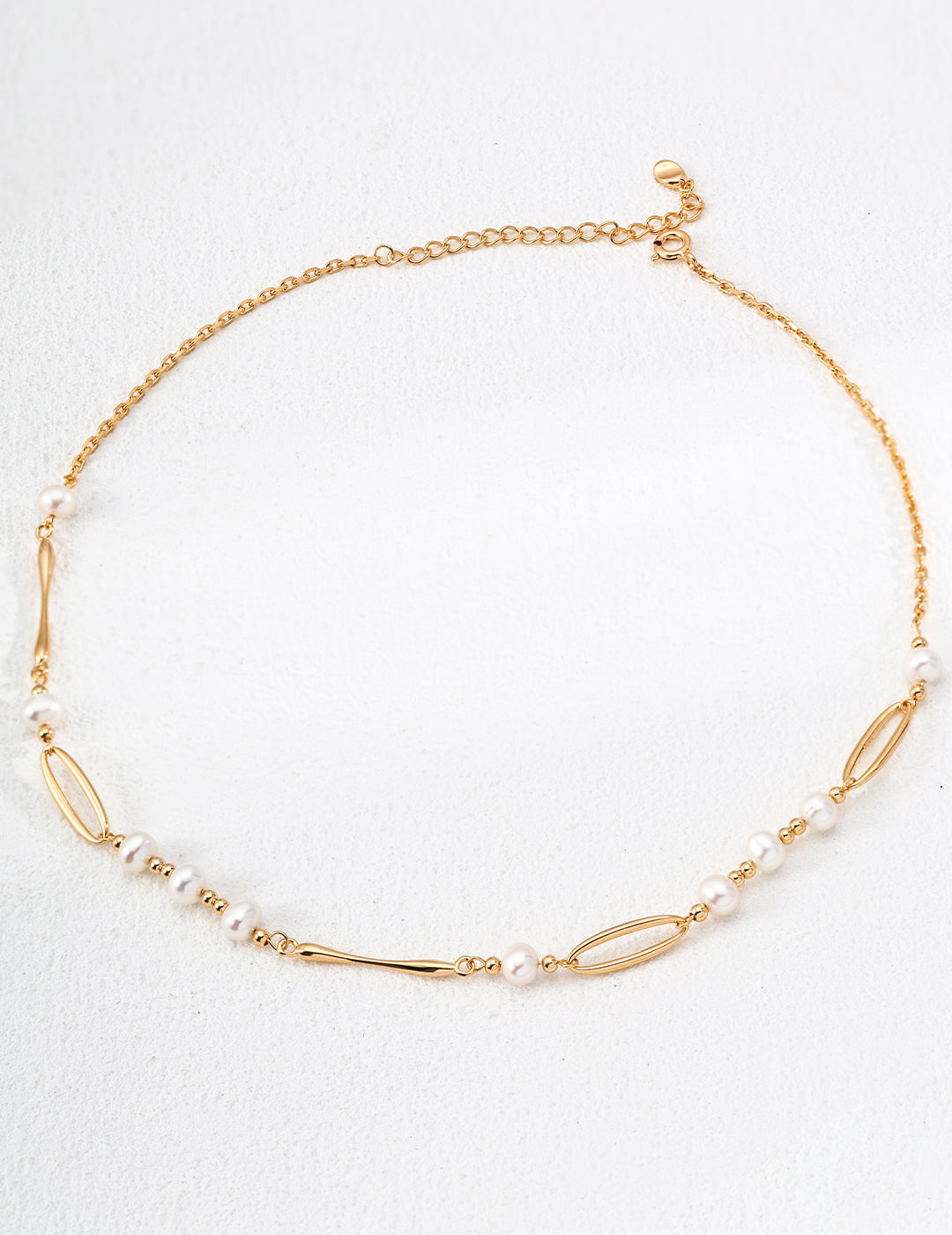 Golden Pearl Harmony Necklace