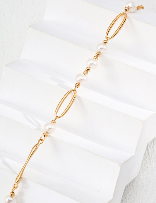 Golden Pearl Harmony Necklace