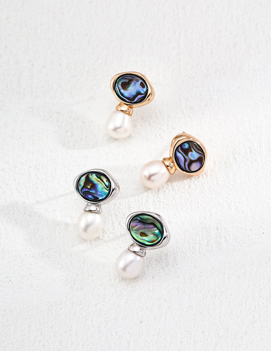 Iridescent Pearl Earrings