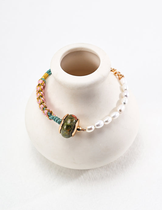 Neo-Chinese Pearl Bracelet